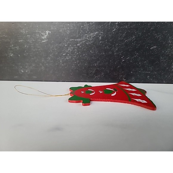 Vintage Wooden Christmas Bell Ornament - Picture 5 of 10